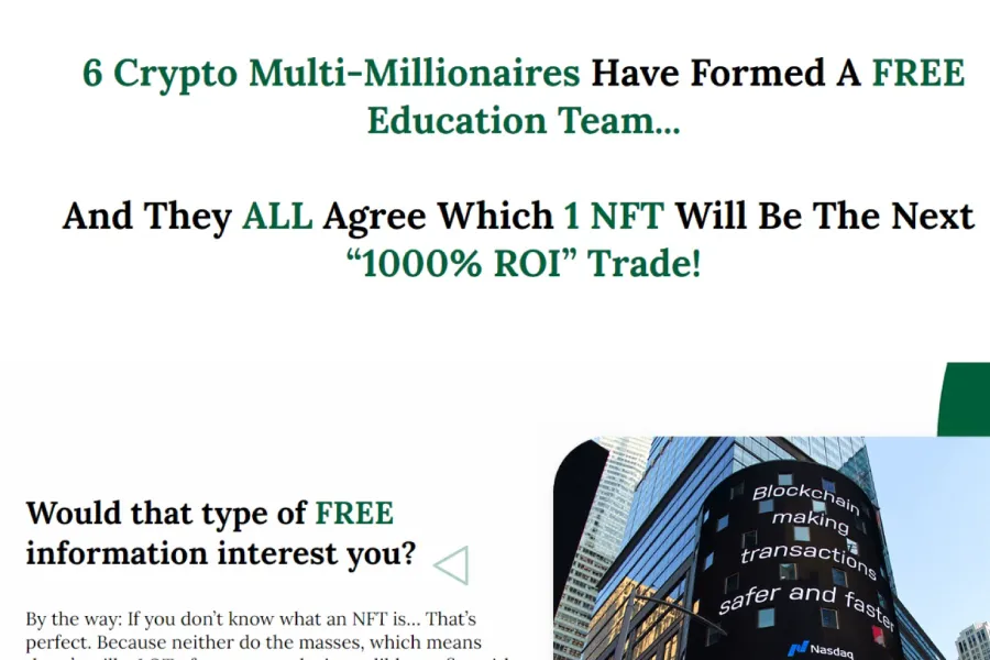 Crypto-Focused Autoresponder - Opt-In Page (A/B Test #1)